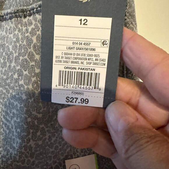 Universal Thread Womens High-Rise Skinny Jeans Light Gray Size 12 Slim Leg 31" W - Picture 5 of 10